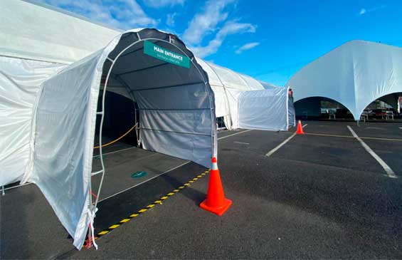 Laboratorio para pruebas rápidas de covid-19 en el Aeropuerto Juan Santamaría