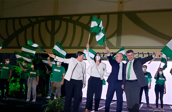 Figueres presentó su fórmula presidencial para febrero