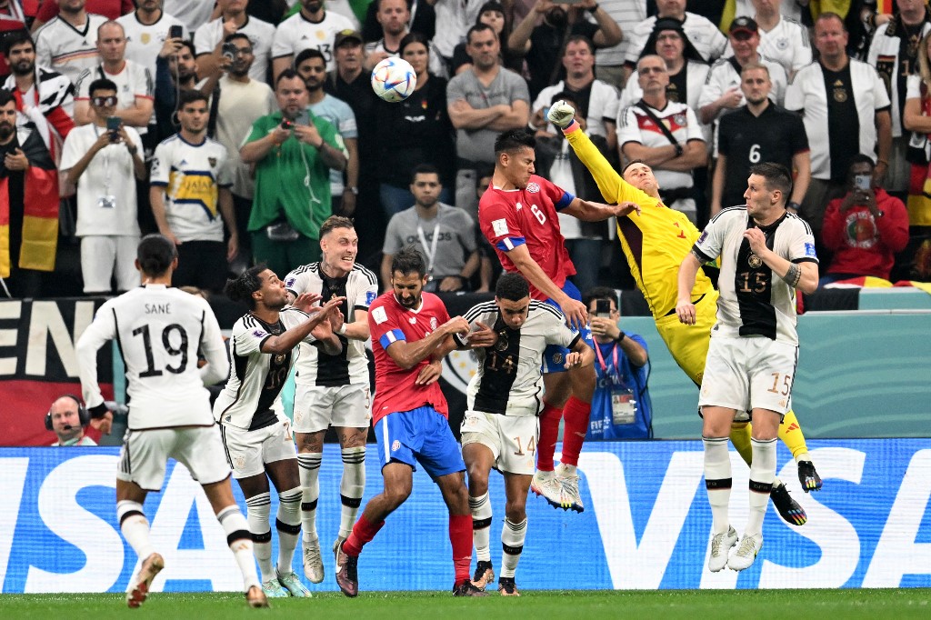 Alemania logró remontar el marcador frente a Costa Rica