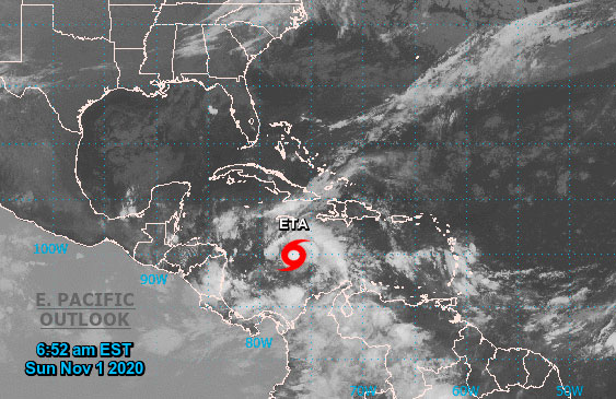 Nicaragua,Tormenta Eta,Clima,Centroamérica,Costa Rica,Honduras,Centro Nacional de Huracanes