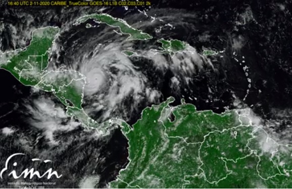 Huracán Eta,Eta,IMN,CNE,Emergencias