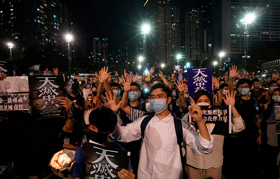marcha en china por la masacre de 1989