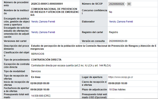 CNE SICOP