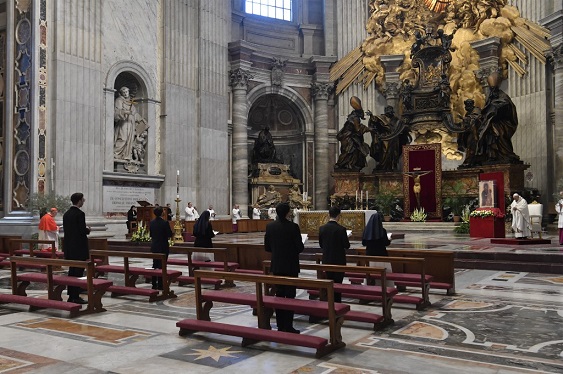 Papa Francisco en un Domingo de Ramos sin feligreses