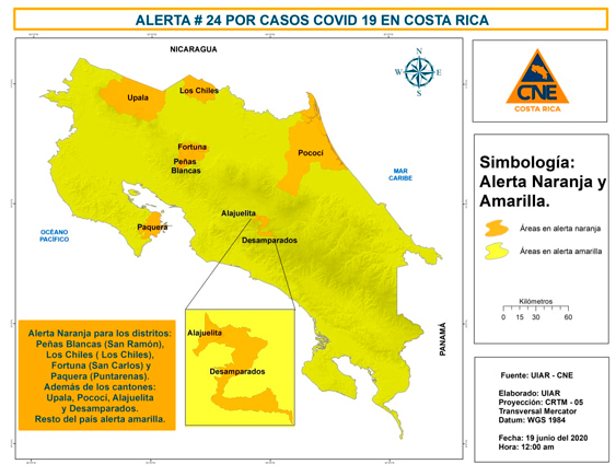 mapa alerta naranja