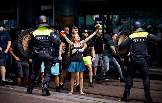 Holanda,covid,protestas,pandemia