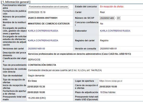 Comex tramita contratación de abogado externo para enfrentar arbitraje  internacional de $91 millones