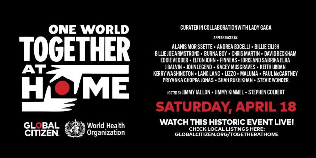 Flyer del evento. Foto de Global Citizen.