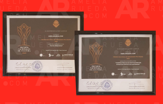 Premio Nacional,Periodismo,Mención honorífica