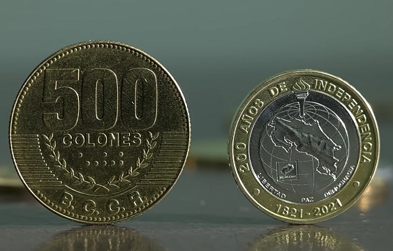 Monedas,Banco Central de Costa Rica,BCCR,Cambios,Tamaño,Diseño,Noticias,Costa Rica