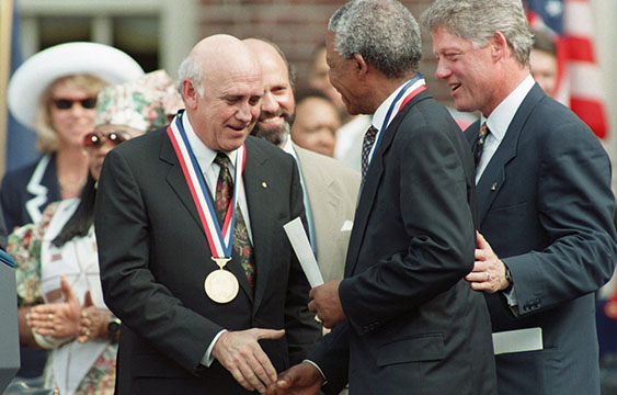 Frederik de Klerk,Mandela,Apartheid