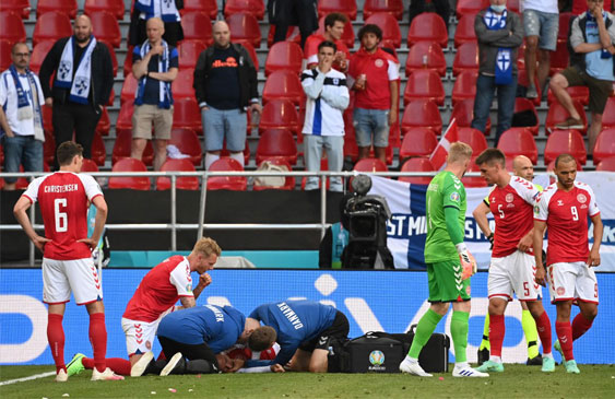 Christian Eriksen,Eurocopa,desmayo,despierto,hospizalización