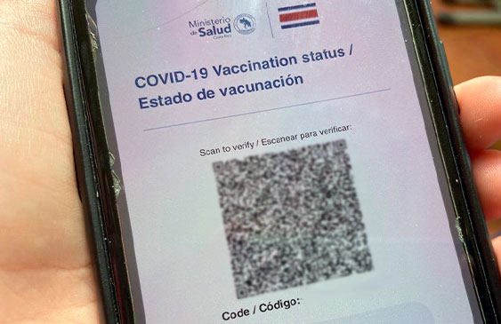 Código QR,vacunación,Sala Constitucional