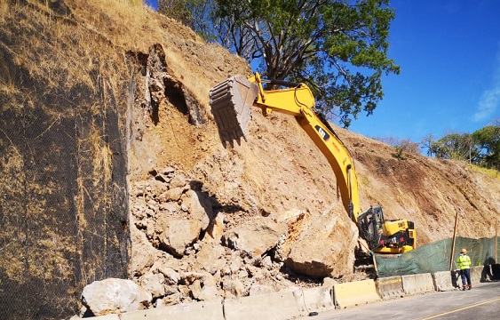 Ruta 27,Derrumbe,Maquinaria,Noticias,Costa Rica