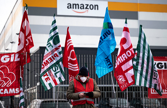 Huelga,Amazon,Italia,Trabajadores,noticias,internacionales