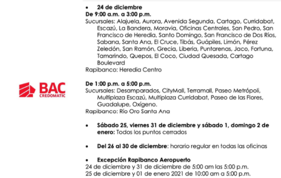 Horarios