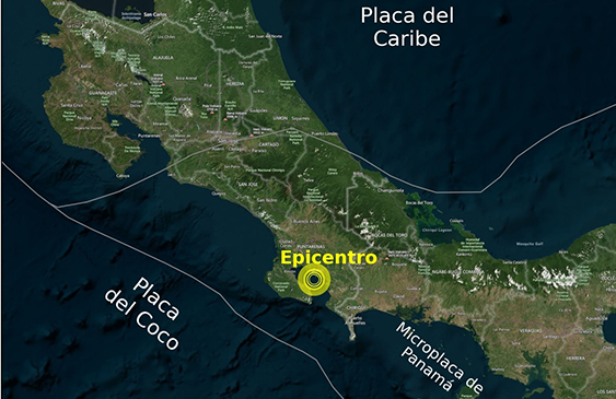 Observatorio Vulcanológico y Sismológico de Costa Rica,Golfito,Zona Sur,Nicoya,Cartago,Sismo,Temblor
