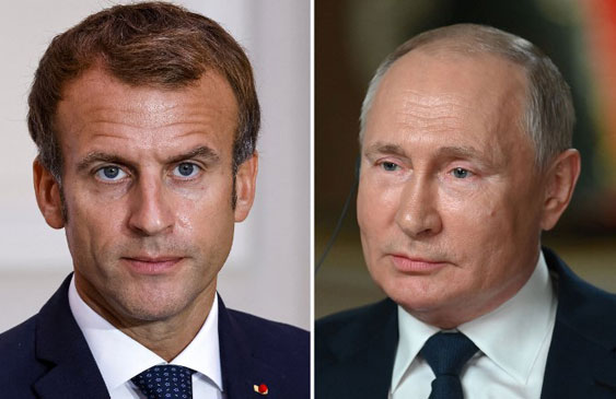 Vladimir Putin,Emmanuel Macron,guerra,negociación,Ucrania