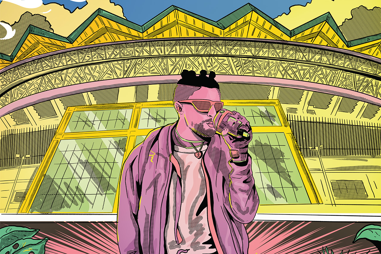 AmeliaRueda De tú a tú con Bad Bunny el hombre que lo trajo a Costa