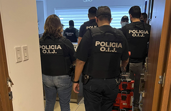 Organismo de Investigación Judicial (OIJ),Tráfico de drogas,Allanamiento
