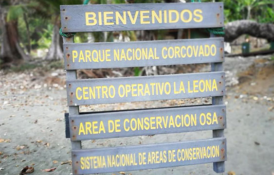 Sinac,cartel,Parque Nacional,Corcovado