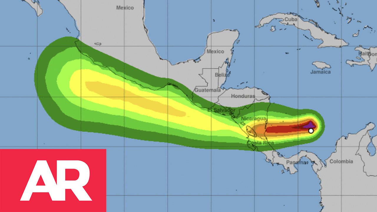 ¿A qué hora tocaría suelo tico la Tormenta Tropical este viernes?