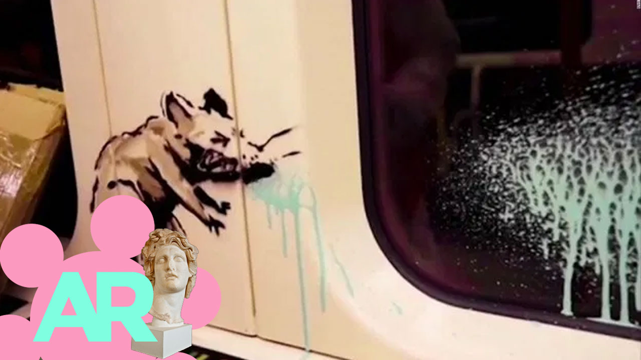 Borran última obra de Banksy en metro de Londres