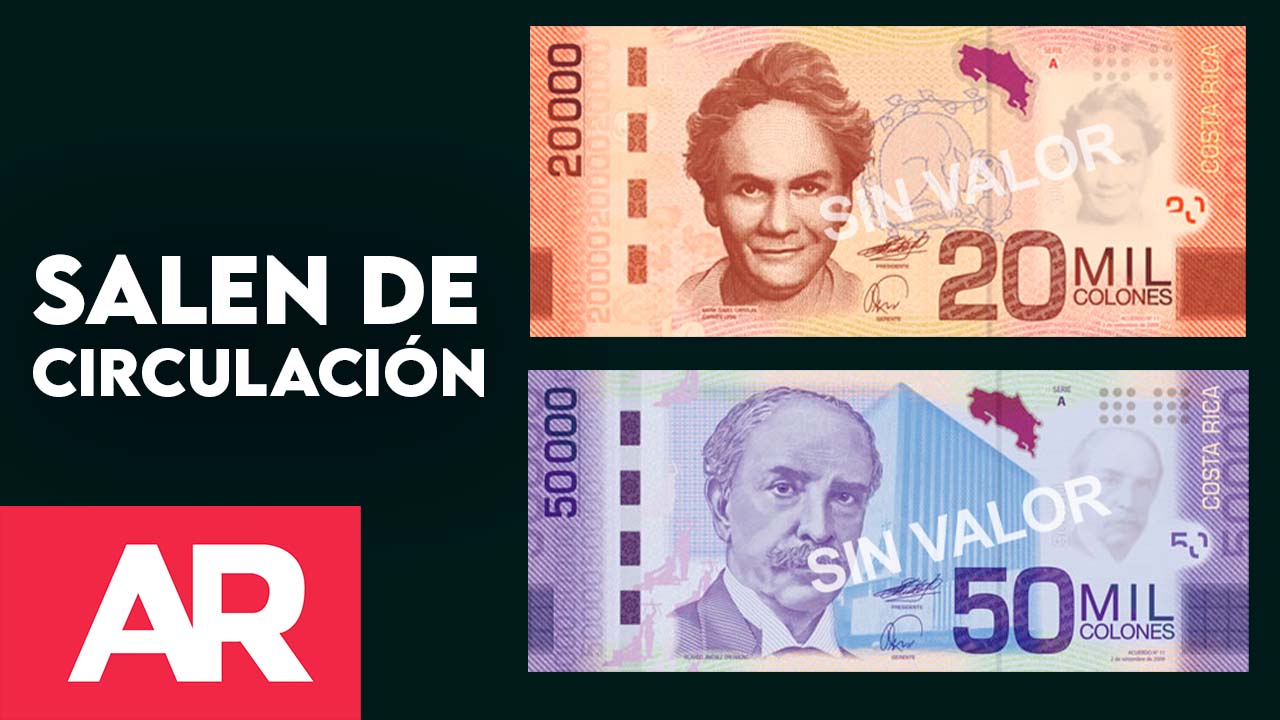 Billetes de ₡20.000 y ₡50.000 en algodón saldrán de circulación este 1° de febrero
