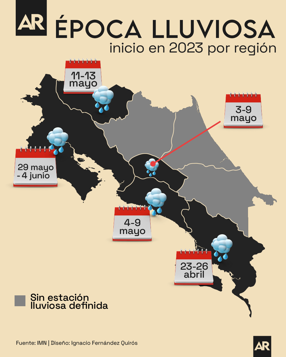 Cu Ndo Iniciar La Poca Lluviosa En Cada Regi N De Costa Rica Este Es El Pron Stico Para