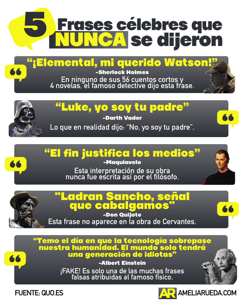 5 frases célebres que nunca se dijeron